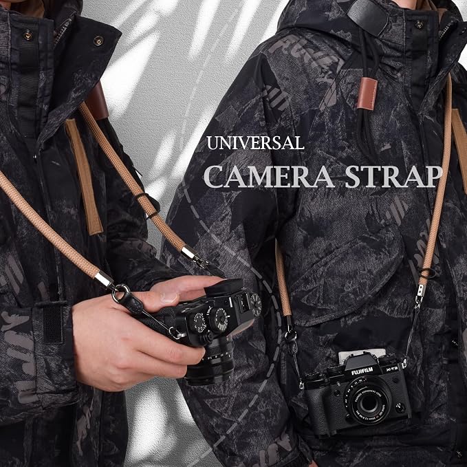 VOVMOEYA Nylon Braided Camera Rope Strap, Camera Neck Shoulder Strap - Image 2