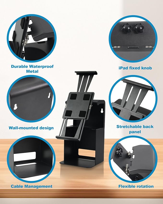 ZYWELL TS32 iPad Pos Stand Swivel - Image 4