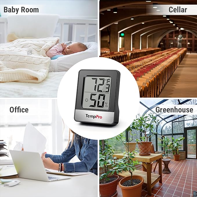 TempPro TP49 Digital Hygrometer Indoor Thermometer Humidity Meter Room - Image 8