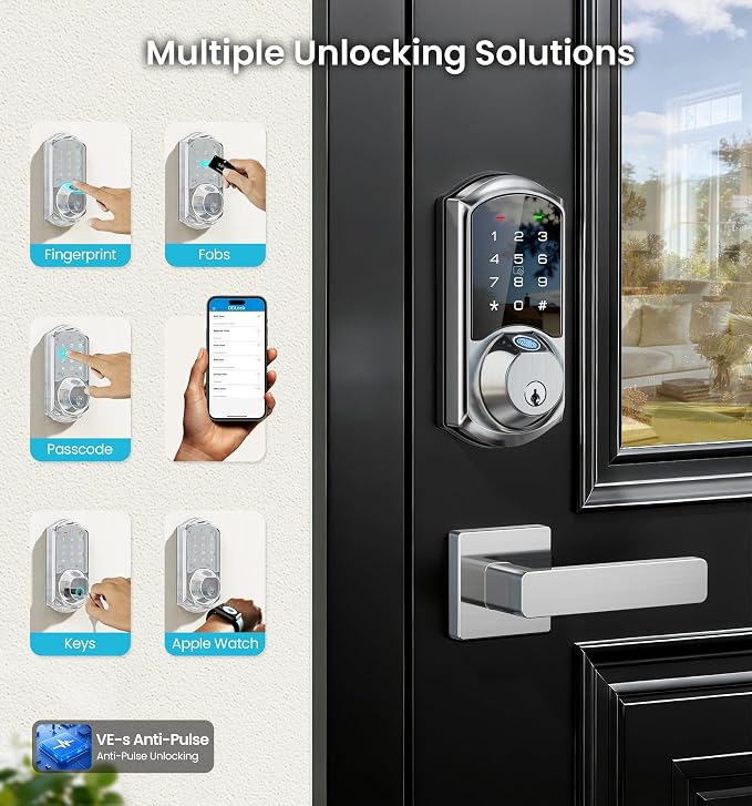 Veise VE07-L Fingerprint App Control Smart Locks - Image 2