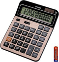 Large Computer Electronic Calculator Counter Solar & Battery Power 14 Digit by HIHUHEN