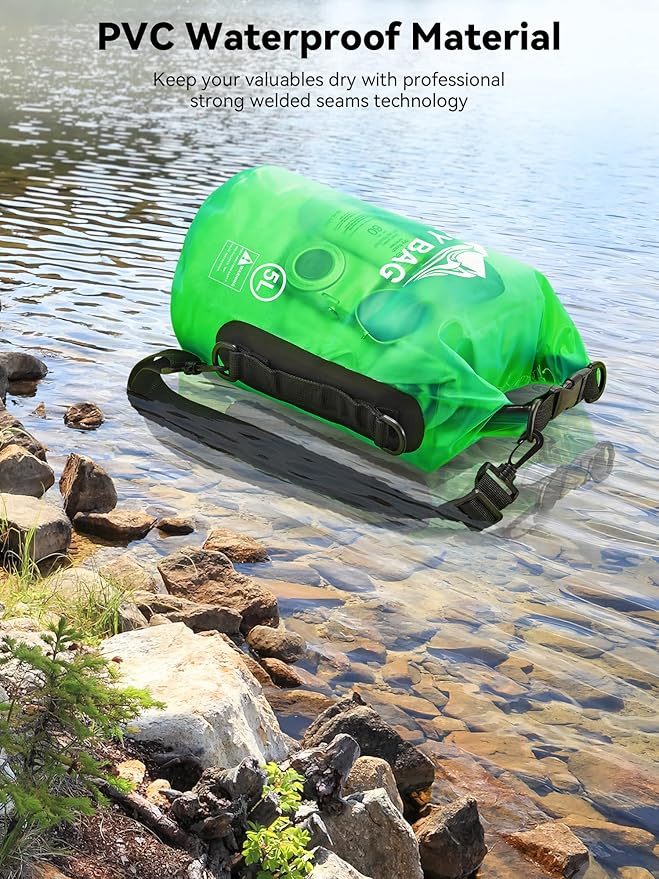 HEETA Dry Bag Waterproof for Women Men, 5L/10L/20L/30L/40L Roll Top Lightweight - Image 3