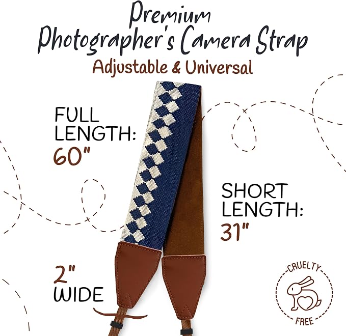 Art Tribute Camera Strap For Photographers Padded Universal Fit Neck Shoulder & - Image 5