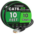 Cat 6 Ethernet Cable 10ft 2-Pack, Indoor&Outdoor, High Speed 10Gbps Internet by CableGeeker