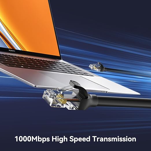 BENFEI Cat 6 Ethernet Cable 6.6ft, 250MHz 10Gbps Network Cable, RJ45 LAN Cable - Image 2