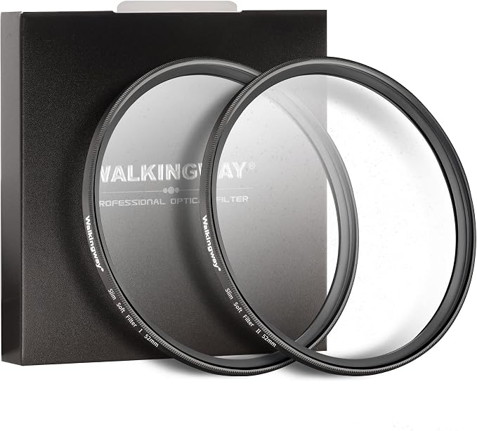 Walking Way 52mm White Mist Diffusion Filter Set, Soft Focus Dreamy Fog Effect by WalkingWay