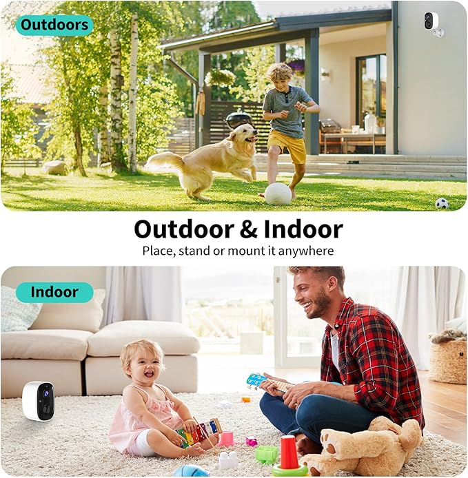 2K FHD Smart Wireless Security Camera Indoor/Outdoor, Solar Powered WiFi Camera - Image 8