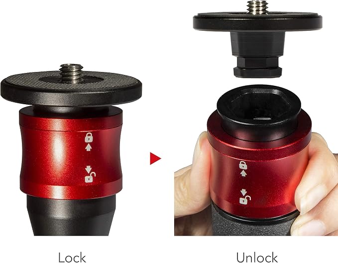 IFOOTAGE Quick Release Plate Cobra 2 Camera Monopod - Image 3