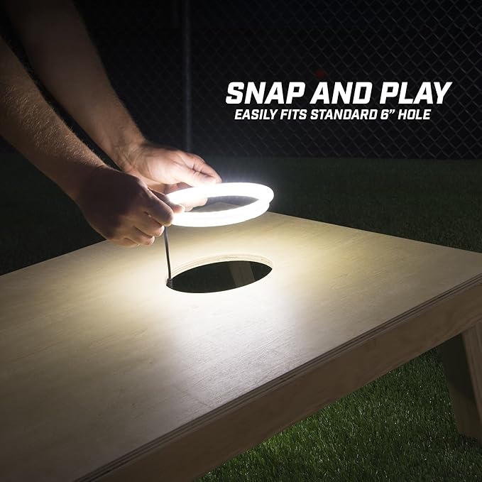 GoSports Cornhole Light Up LED Ring Kit 2pc Set - Image 3