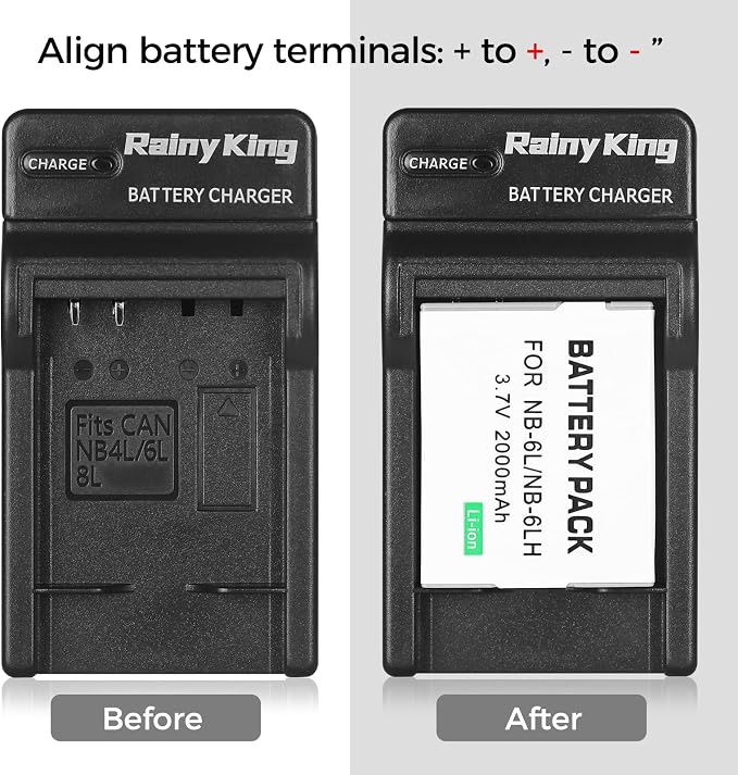 NB-4L/NB-6L/NB-6LH Battery Charger - Image 6