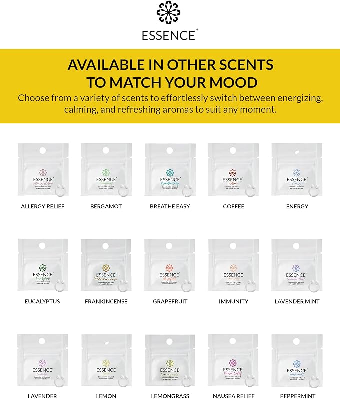 Essence Wearable Aromatherapy Nasal Diffuser – Lemon Essential Oil Nose Ring - Image 7