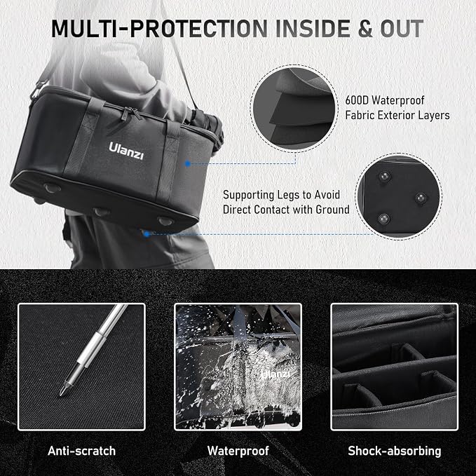 ULANZI Carrying Bag with Movable Foam Padded - Image 4