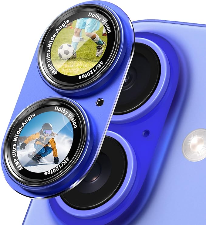 CACOE Camera Lens Protector for iPhone 16/16 Plus/17 by CACOE