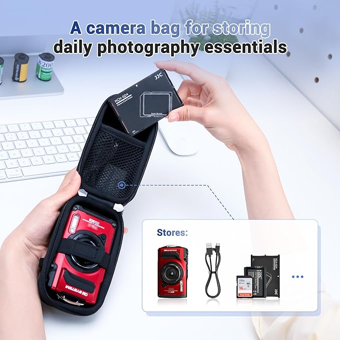 JJC Hard Camera Case Bag for Olympus Tough TG-7 TG-6 TG-5 Ricoh GR IV GR III GR - Image 5