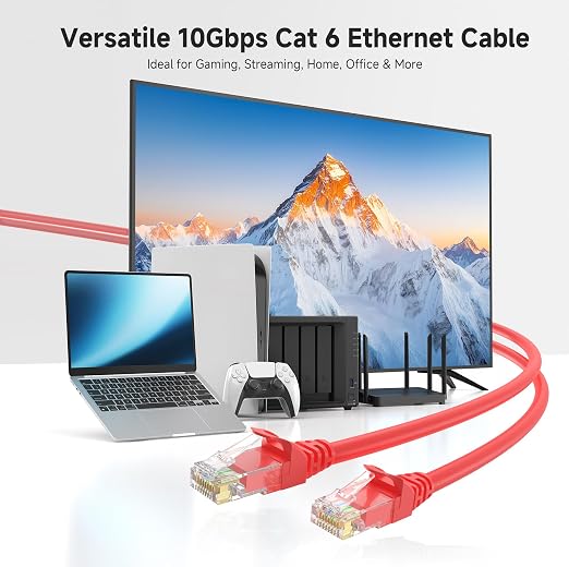 Cable Matters 10Gbps Snagless Cat 6 Ethernet Cable - 6ft - Image 2