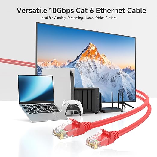 Cable Matters 10Gbps Snagless Long Cat 6 Ethernet Cable - 100ft - Image 2