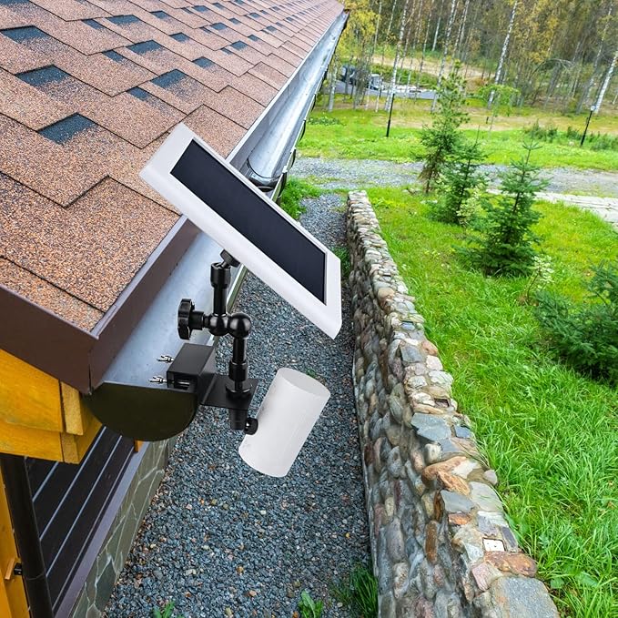 2-in-1 Gutter Mount for Solar Panel, Stick Up Cam Battery, Spotlight Cam and - Image 6