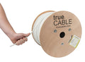 TRUE CABLE Cat6A Shielded Riser Bulk Ethernet Cable, 23AWG Solid Bare Copper by trueCABLE