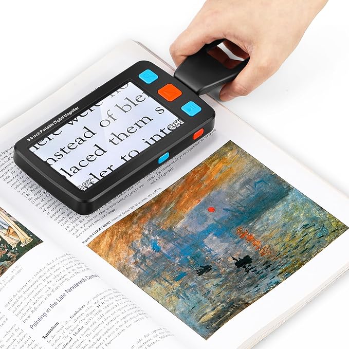 5.0 Inch Portable Digital Magnifier, 4X-32X Zoom Electronic Reading Aid - Image 8