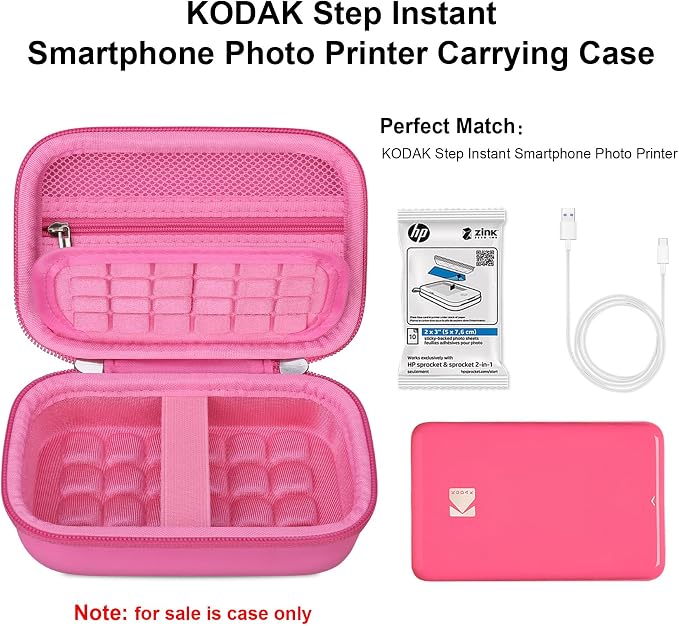Elonbo Carrying Case for KODAK Step Instant Smartphone Photo Printer, Portable - Image 2