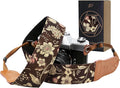 Padwa Lifestyle Japanese Brown Printed Floral Camera Strap by PadwaLifestyleCameraStrap