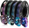 LOVOON 3D PLA Filament 1.75mm Bundle Sparkle in Sunlight Filament Glitter by LOVOON