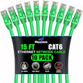 Maximm Cat 6 Ethernet Cable 15 ft by MaximmCable