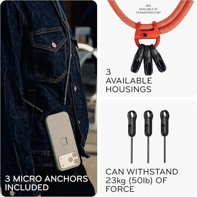 Peak Design Mobile Crossbody Multi-Strap, Adjustable Quick-Connect Phone & Gear - Image 5