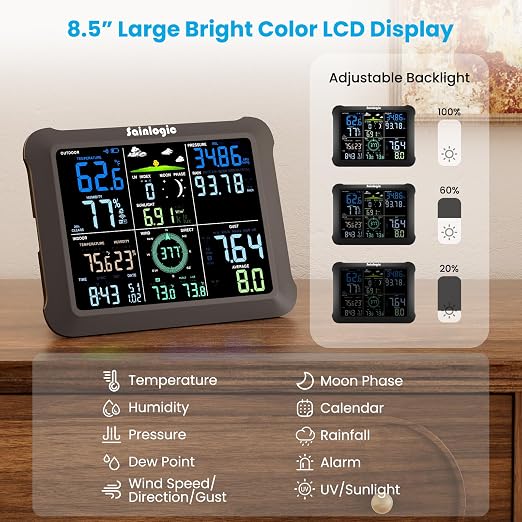 Sainlogic 14-in-1 WiFi Smart Weather Station - Image 4