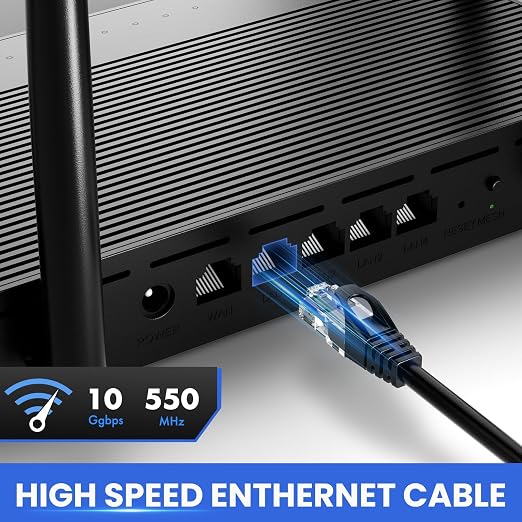 Cat 6 Ethernet Cable 150 ft, 10Gbps High Speed Ethernet Cable, Outdoor&Indoor - Image 2
