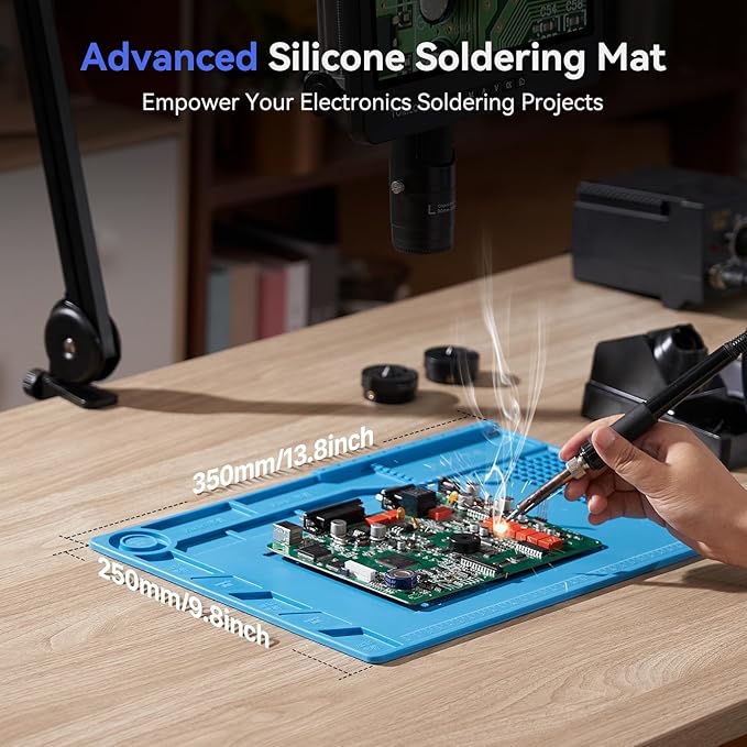 TOMLOV DM602 Flex Digital Soldering Microscope 2000x, Flexible Arm, 10.1" HDMI - Image 5
