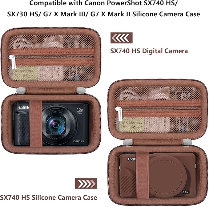 Hard Carrying Case for Canon PowerShot SX740 HS/ SX730 HS/ SX720 HS/ SX620 HS/ - Image 3