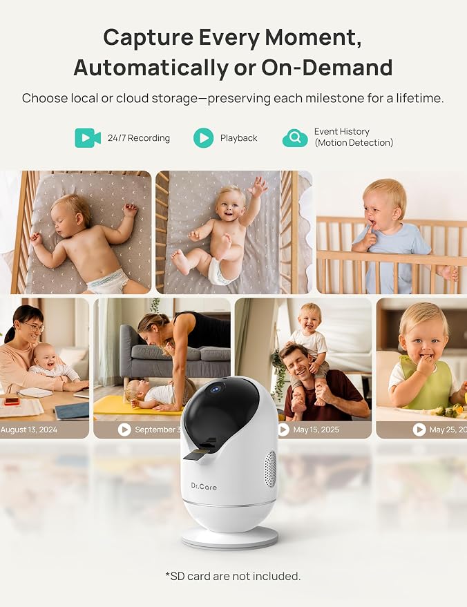 Dr.Care VistaView 5” Smart WiFi Baby Monitor - Image 7