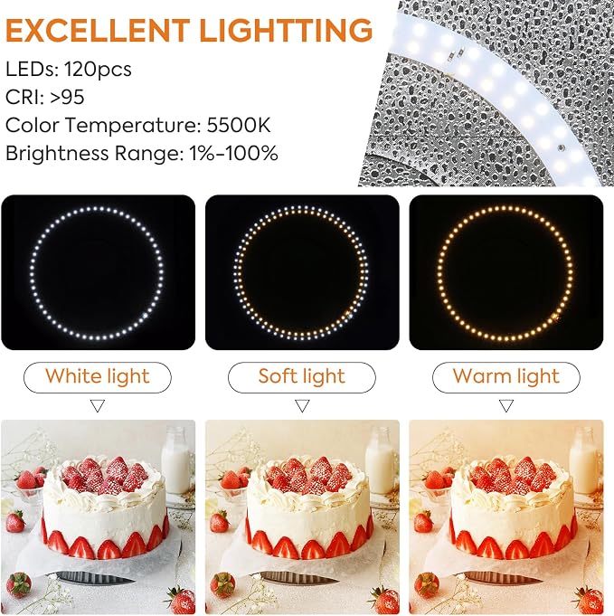 Photo Light Box 12 inch, Photography Lighting Tent Studio Kit - Image 2