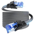 EWIND Anti-Tear Nylon for Cat 8 Ethernet Cable, 50FT Heavy Duty High Speed by EWIND