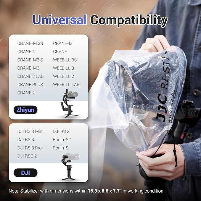 2 Pcs Camera Rain Coat for DSLR Cameras & Stabilizer, RSC 2, RS 2, Ronin-SC S - Image 2