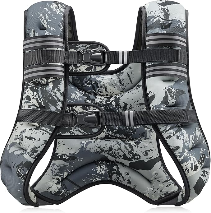 ZELUS Weighted Vest, 6lb/8lb/12lb/16lb/20lb/25lb/30lb Weight Vest by ZELUS