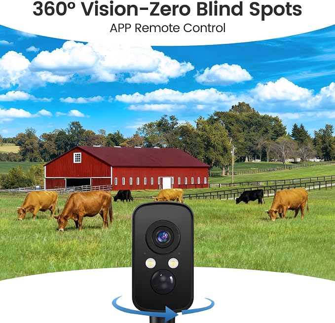 4G LTE Cellular Security Camera Wireless Outdoor, No WiFi Needed, 300° Pan - Image 5
