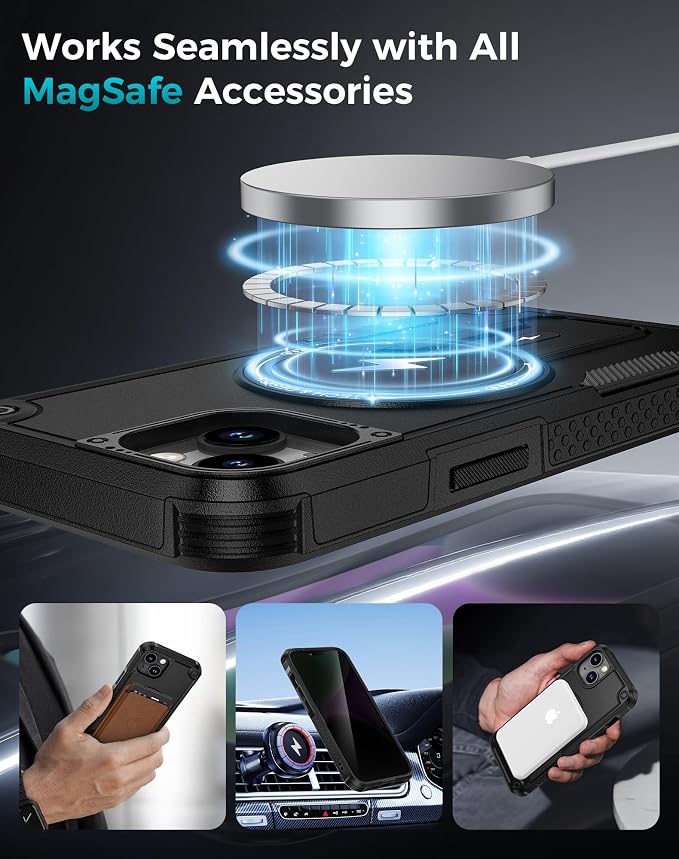 Goton for iPhone 14 Case with Privacy Tempered Glass Screen Protector & Camera - Image 6