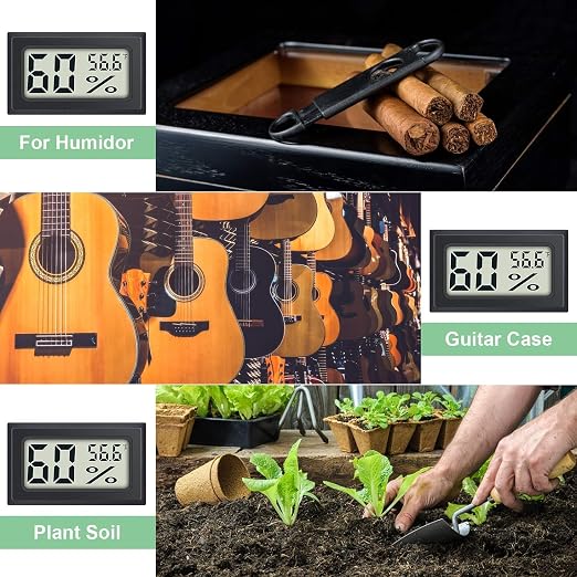 8 Pack Mini Indoor Temperature Humidity Meter Gauge Thermometer Hygrometer LCD - Image 3