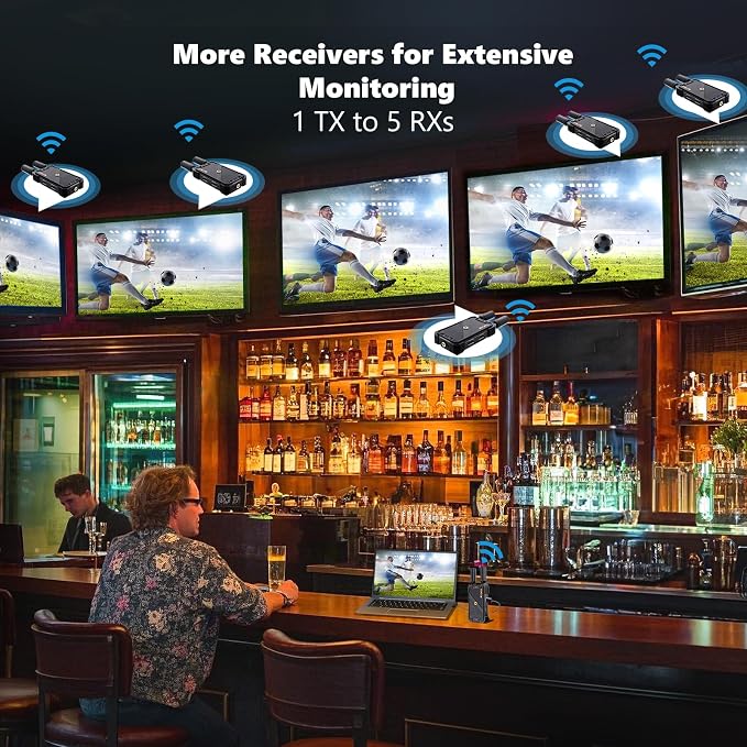 Wireless HDMI Transmitter and Receiver: 1312ft Plug&Play HDMI Wireless Extender - Image 7