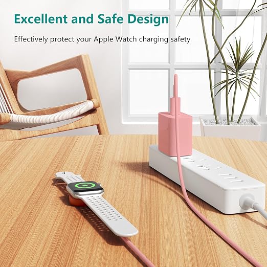 Upgraded Apple Watch Charger, Magnetic Fast Charger, USB C Charger Block Plug - Image 2