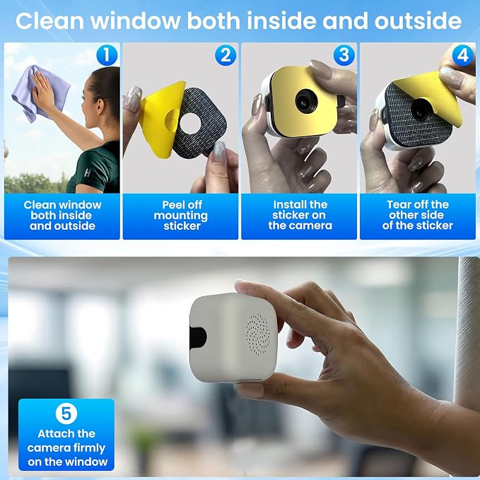vebiliki 【2 Pack】 Window Cameras - Image 2