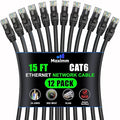 Maximm Cat 6 Ethernet Cable 15 Ft, Patch and Network Cable by MaximmCable