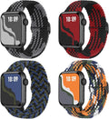 4 Pack Braided Stretchy Bands Compatible by Suitisbest