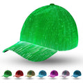 LIOVODE LED Hat, 7 Colors Baseball Cap Light Up Rave Hat Fiber Optic Luminous by LIOVODE