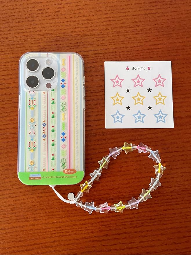 Drawwind Phone Charm Beaded Wristlet Strap Universal Cell Phone Lanyard Cute - Image 6
