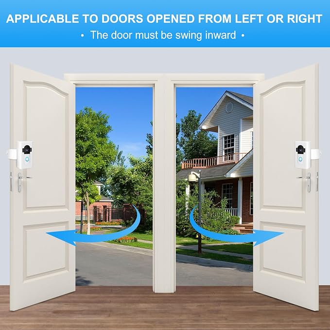 Anti-Theft Video Doorbell Door Mount, Doorbell No-Drill Mount Fit - Image 3