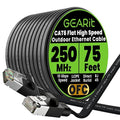GEARit Cat 6 Outdoor Flat Ethernet Cable Direct Burial Rated LLDPE Jacket by GEARit