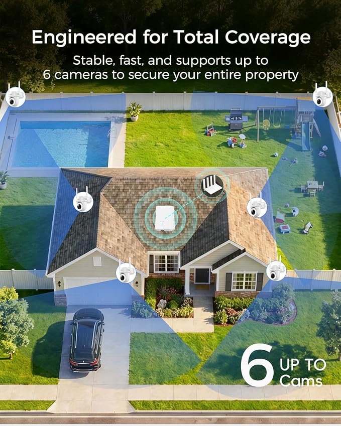 MUBILIFE 4K Security Cameras Wireless Outdoor, No Subscription, 8MP Solar - Image 7